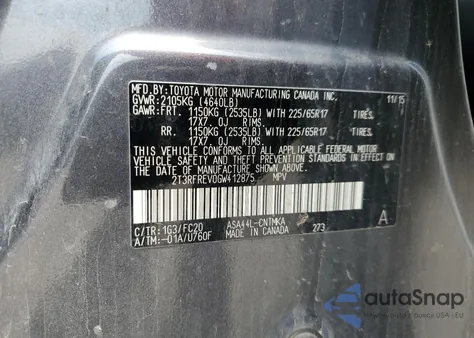 2016 Toyota Rav4 Xle из США, поврежденный, VIN 2T3RFREV0GW412875